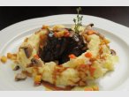 Steamed ox cheek in Moravian red wine